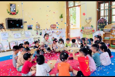 Lớp C3: KHÁM PHÁ SỨC MẠNH CỦA GIÓ – TRƯỜNG MẦM NON HỢP LÝ