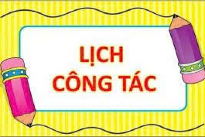 LỊCH CÔNG TÁC THÁNG 02 NĂM HỌC 2025-2026