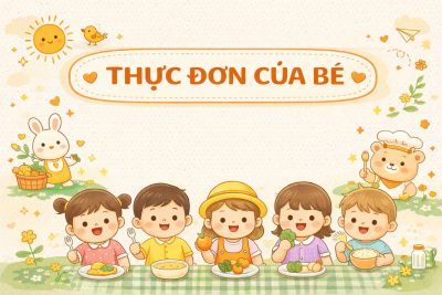 Thực đơn tuần 2+4 tháng 03 năm học 2025-2026